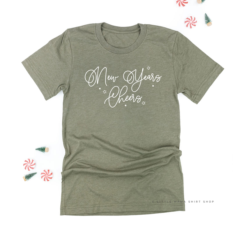 New Years Cheers - Stars/Script - Unisex Tee