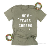 New Years Cheers - Block Font - Unisex Tee Little Mama Shirt Shop