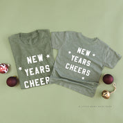 New Years Cheers - Block Font - Set of 2 Unisex Tees Little Mama Shirt Shop