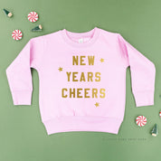 New Years Cheers - Block Font - Child Sweater Little Mama Shirt Shop