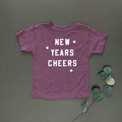 New Years Cheers - Block Font - Child Tee Little Mama Shirt Shop