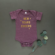 New Years Cheers - Block Font - Child Tee Little Mama Shirt Shop