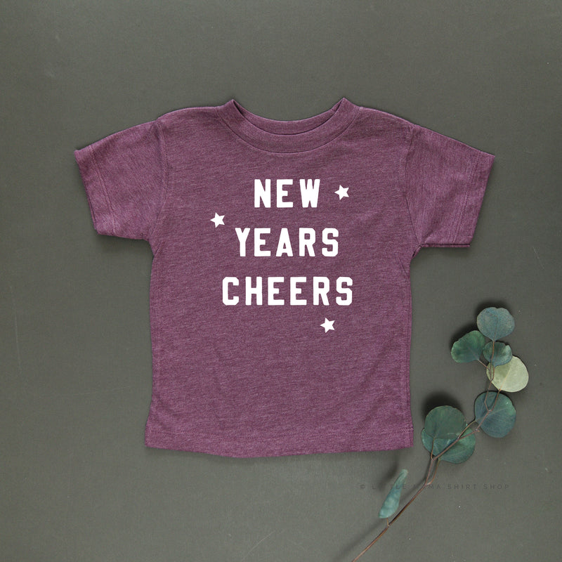 New Years Cheers - Block Font - Child Tee