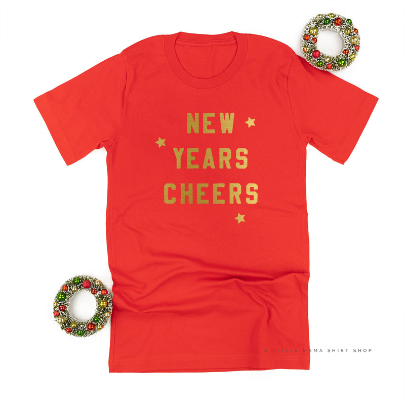 New Years Cheers - Block Font - Unisex Tee