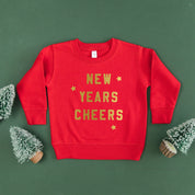 New Years Cheers - Block Font - Child Sweater Little Mama Shirt Shop
