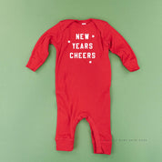 New Years Cheers - Block Font - Baby Sleeper Little Mama Shirt Shop