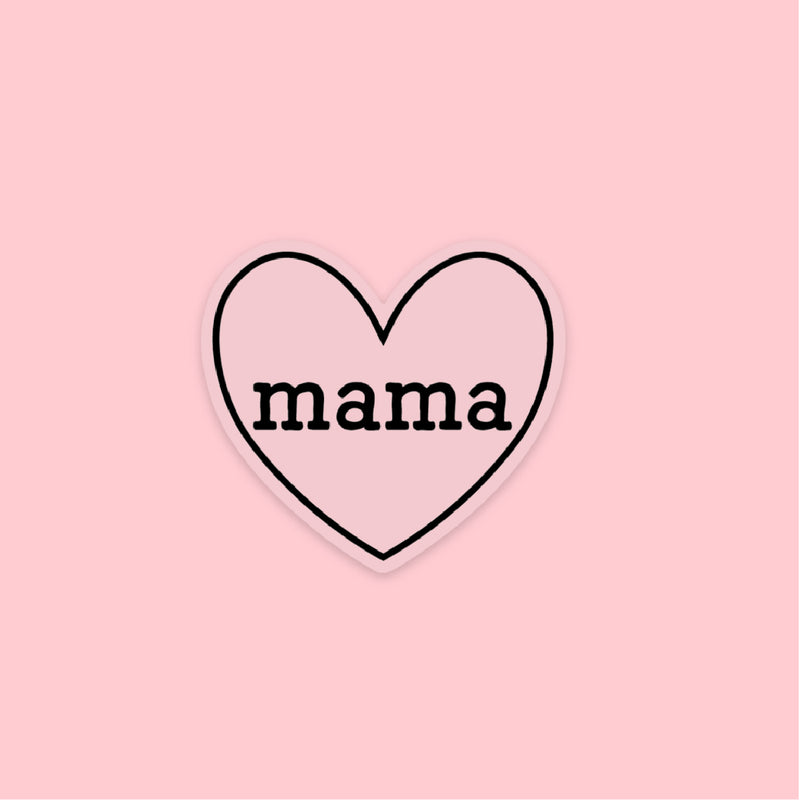 LMSS® STICKER - Mama (Heart Around - Clear Back)