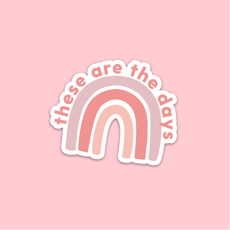 LMSS® STICKER - These Are The Days Rainbow