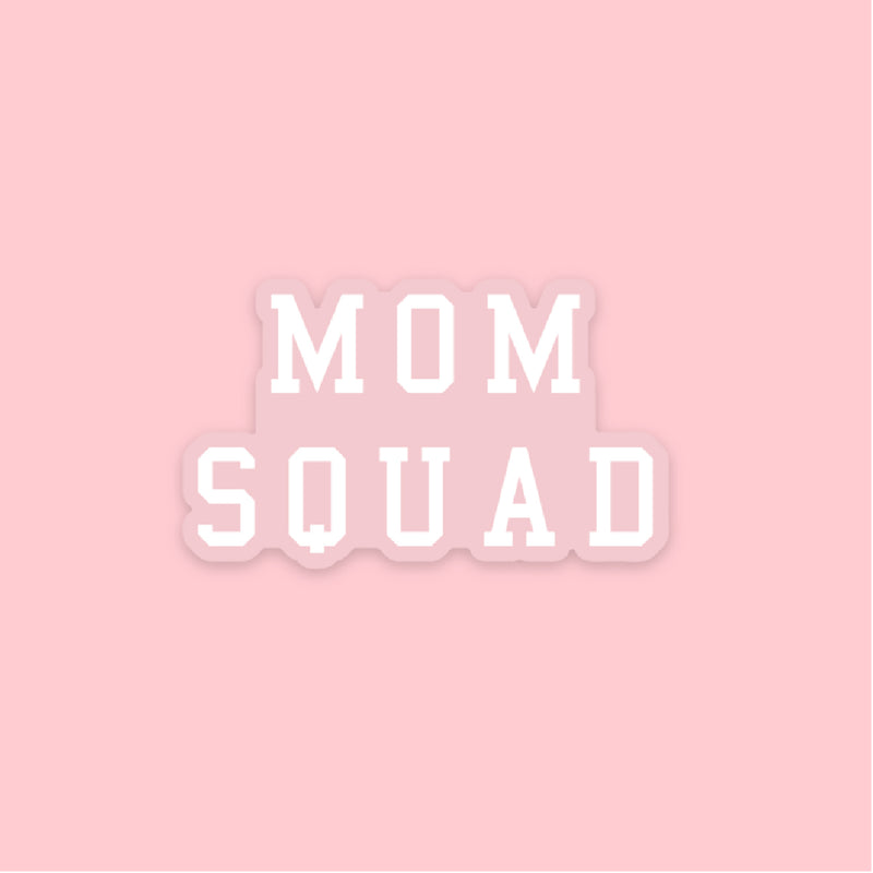 LMSS® STICKER - MOM SQUAD (white with clear background)