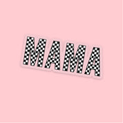 LMSS® STICKER - MAMA (Black and White Checkers) Little Mama Shirt Shop LLC