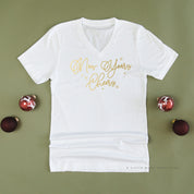 New Years Cheers - Stars/Script - Unisex Tee Little Mama Shirt Shop