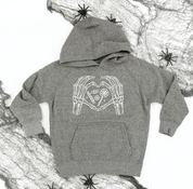 Skeleton Heart Hands - Child Hoodie