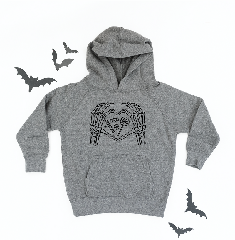 SKELETON HEART HANDS - Child Hoodie