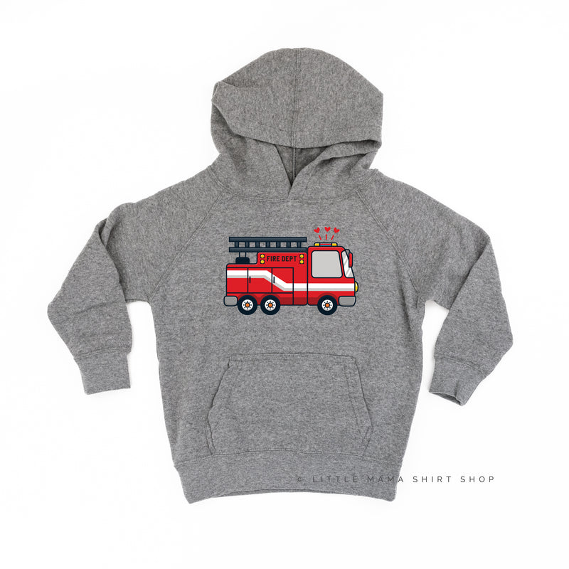 Firetruck Front - Love to the Rescue (f&b) - Child HOODIE