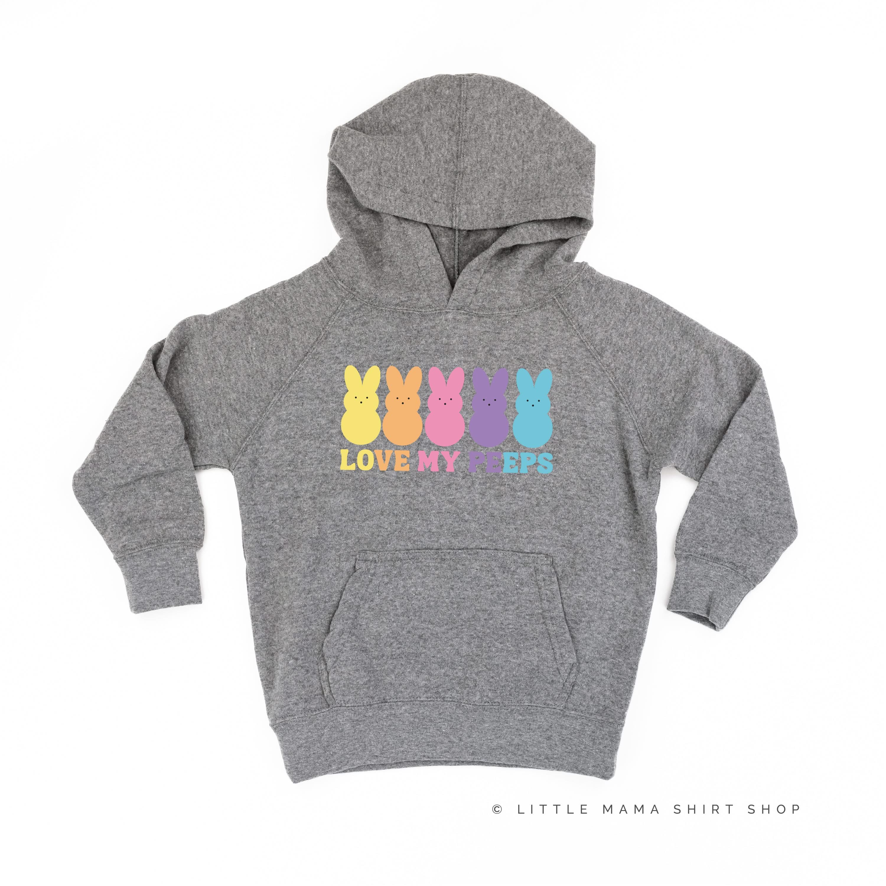 Love My Peeps - Neon - Child HOODIE Little Mama Shirt Shop LLC