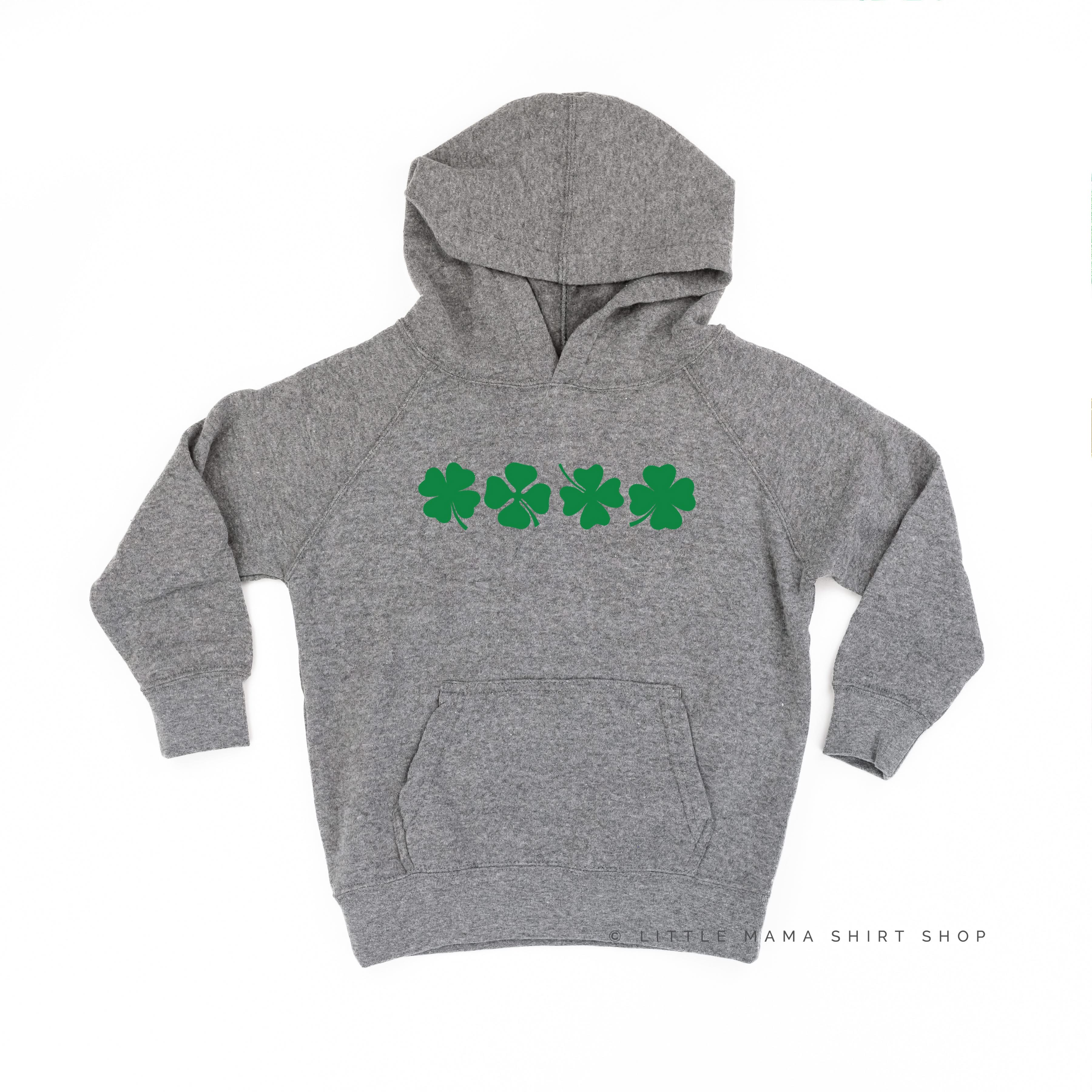 4 Shamrocks - Have a Lucky Day (f&b) - Child HOODIE Little Mama Shirt Shop