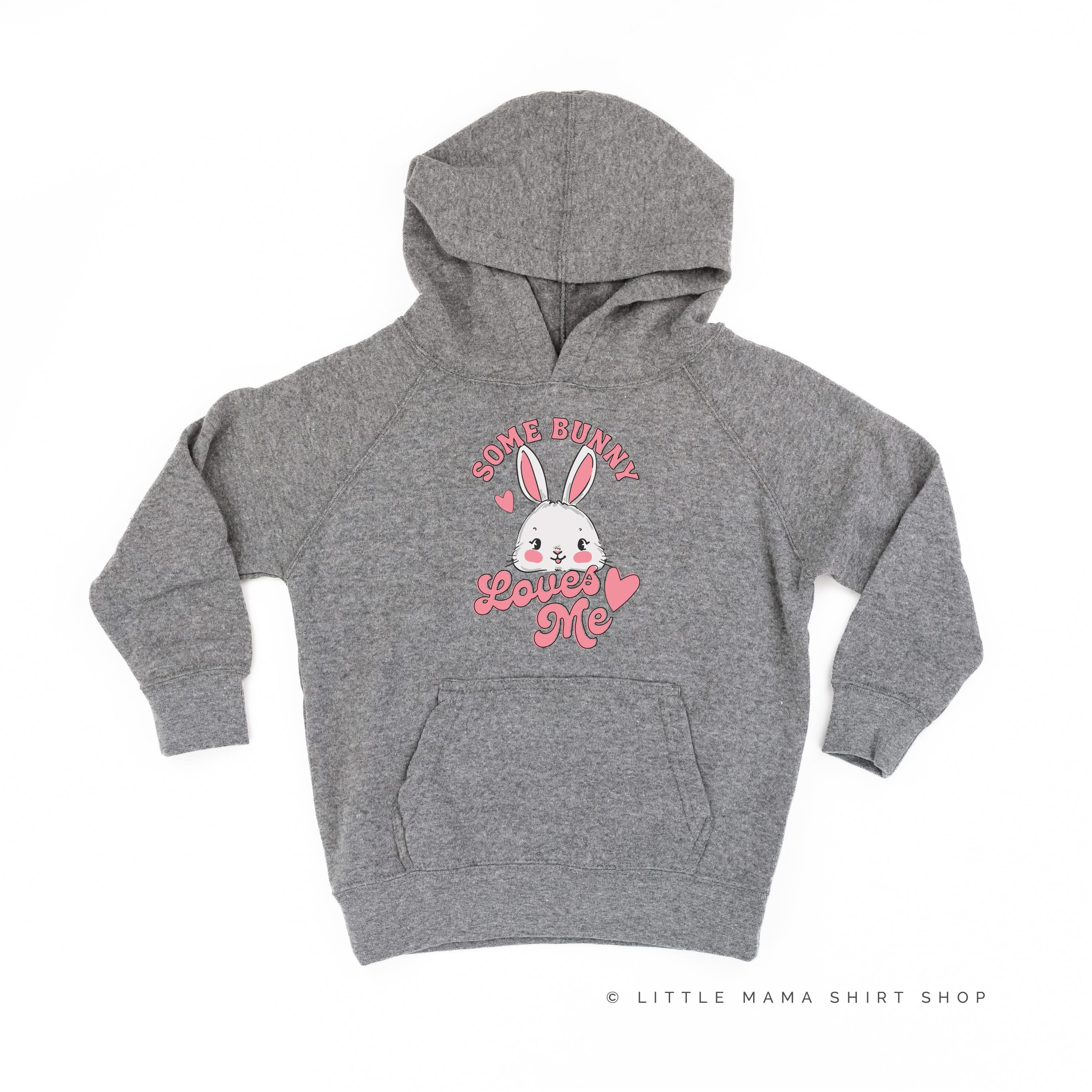 Some Bunny Loves Me - Child HOODIE Little Mama Shirt Shop LLC