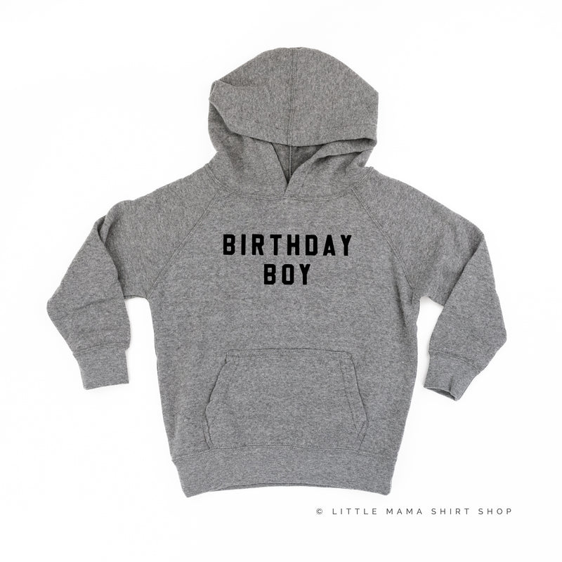 BIRTHDAY BOY - BLOCK FONT - Child Hoodie