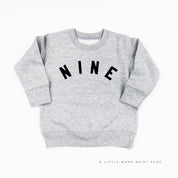 BIRTHDAY NUMBER - BLOCK FONT - Child Sweater Little Mama Shirt Shop