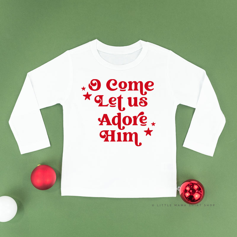 O Come Let Us Adore Him - Child LONG SLEEVE Tee