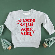 O Come Let Us Adore Him - Child Sweater Little Mama Shirt Shop
