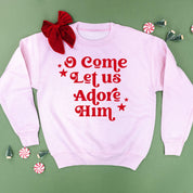 O Come Let Us Adore Him - Child Sweater Little Mama Shirt Shop