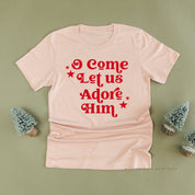 O Come Let Us Adore Him - Unisex Tee Little Mama Shirt Shop