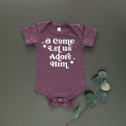 O Come Let Us Adore Him - Child Tee Little Mama Shirt Shop