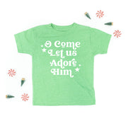 O Come Let Us Adore Him - Child Tee Little Mama Shirt Shop