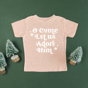 O Come Let Us Adore Him - Child Tee Little Mama Shirt Shop
