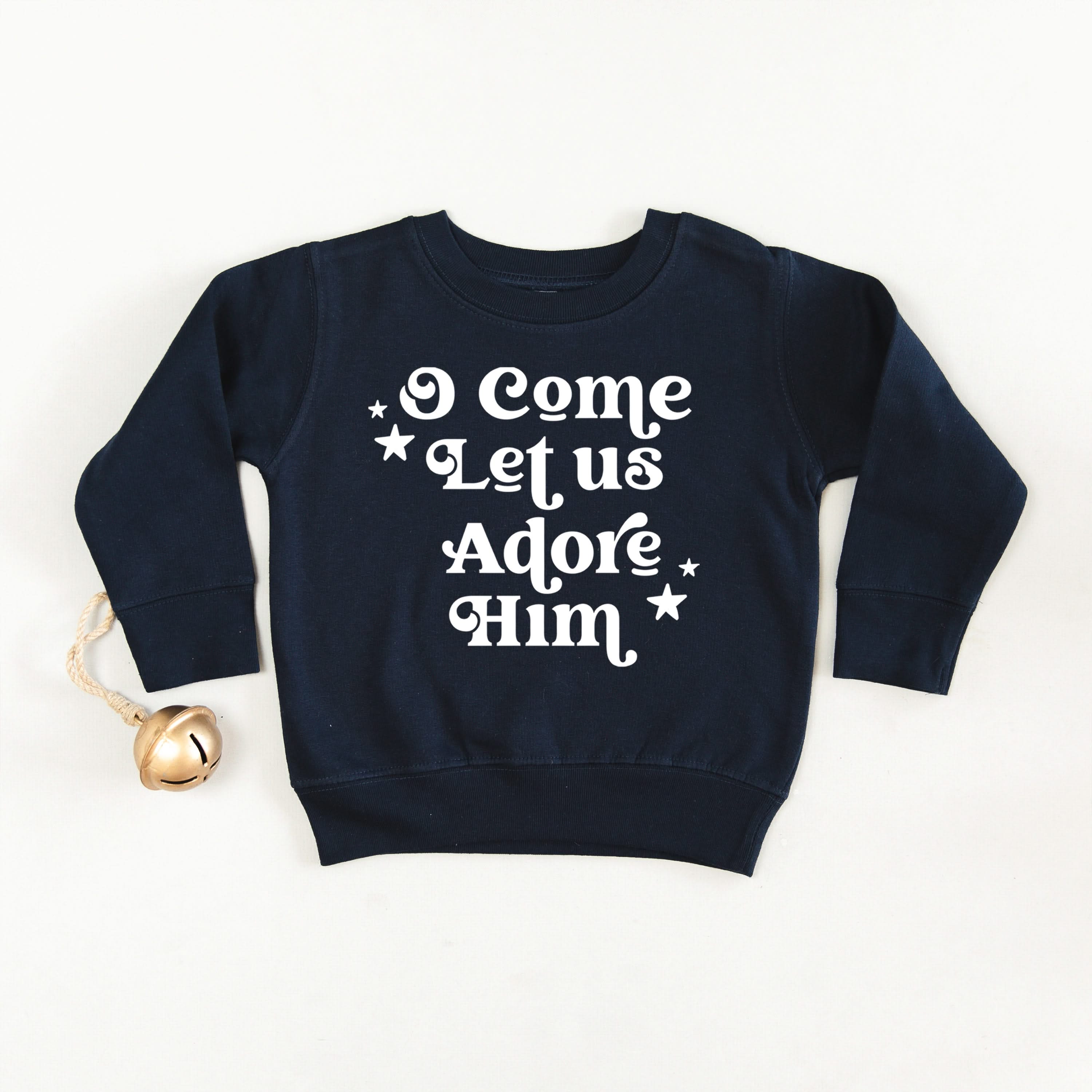 O Come Let Us Adore Him - Child Sweater Little Mama Shirt Shop