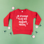 O Come Let Us Adore Him - Child Sweater Little Mama Shirt Shop