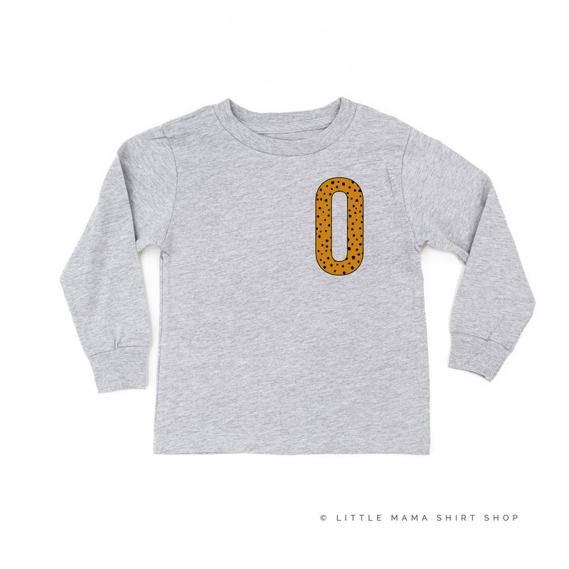 Initial Tee - (Spotty Leopard) - Long Sleeve Child Shirt