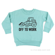 OFF TO WORK - Child Sweater Little Mama Shirt Shop
