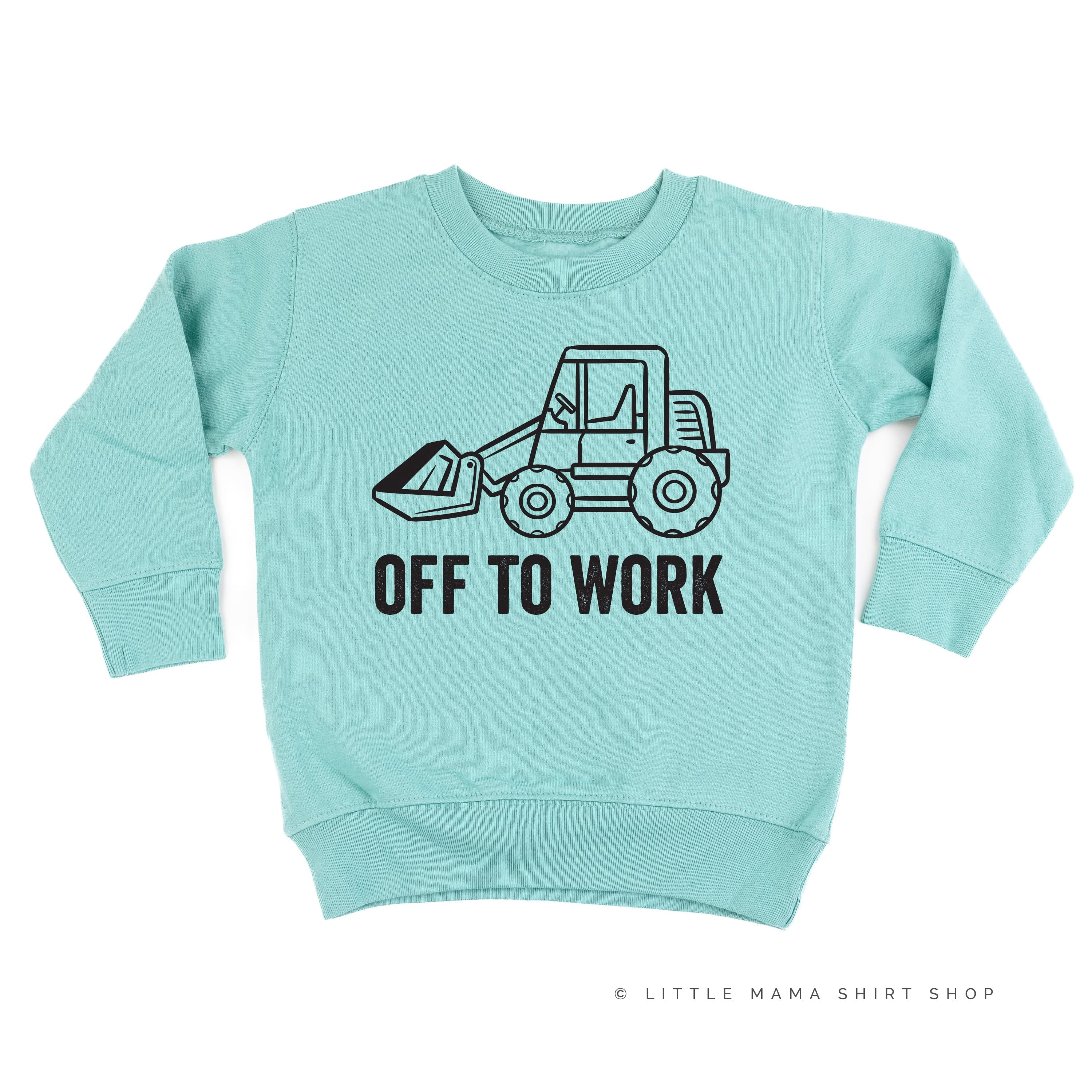 OFF TO WORK - Child Sweater Little Mama Shirt Shop