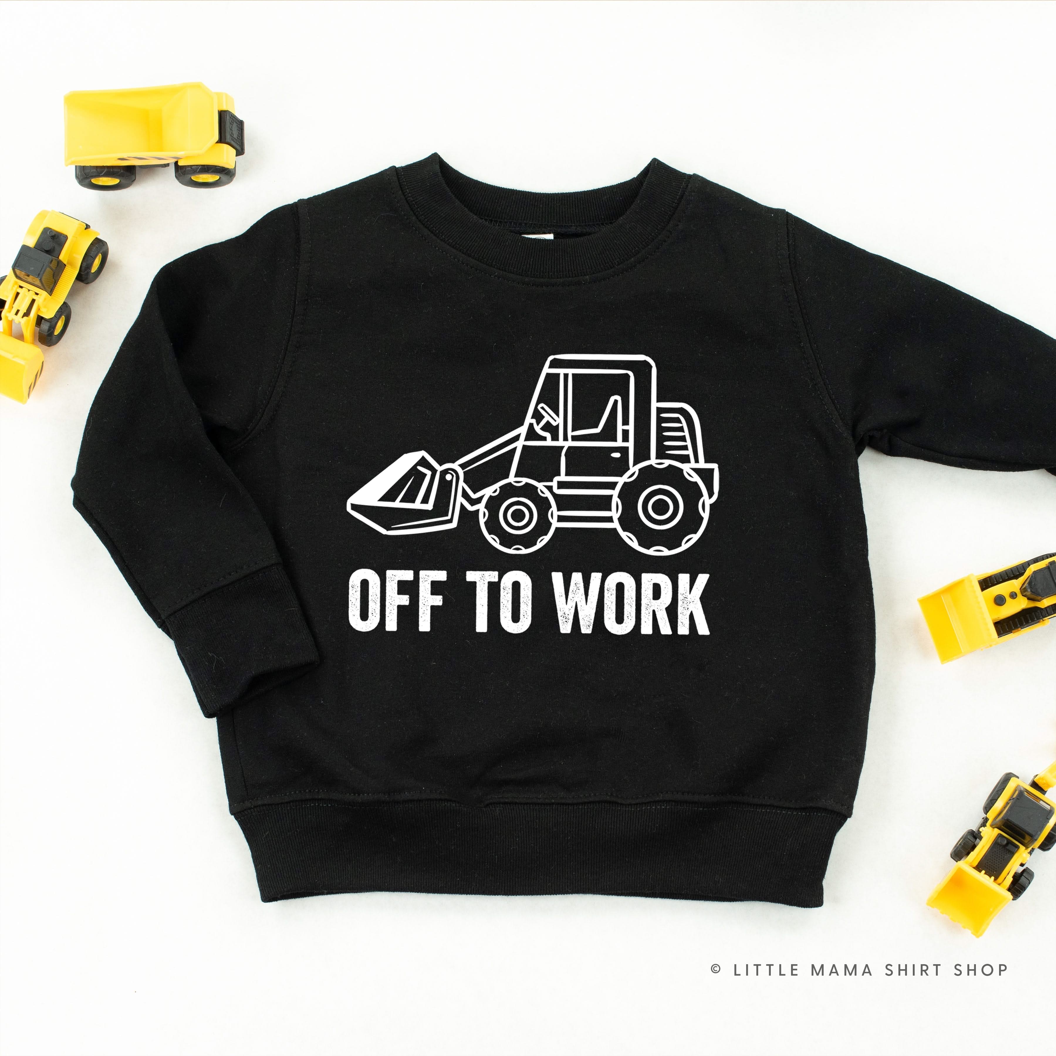 OFF TO WORK - Child Sweater Little Mama Shirt Shop