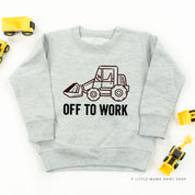 OFF TO WORK - Child Sweater Little Mama Shirt Shop