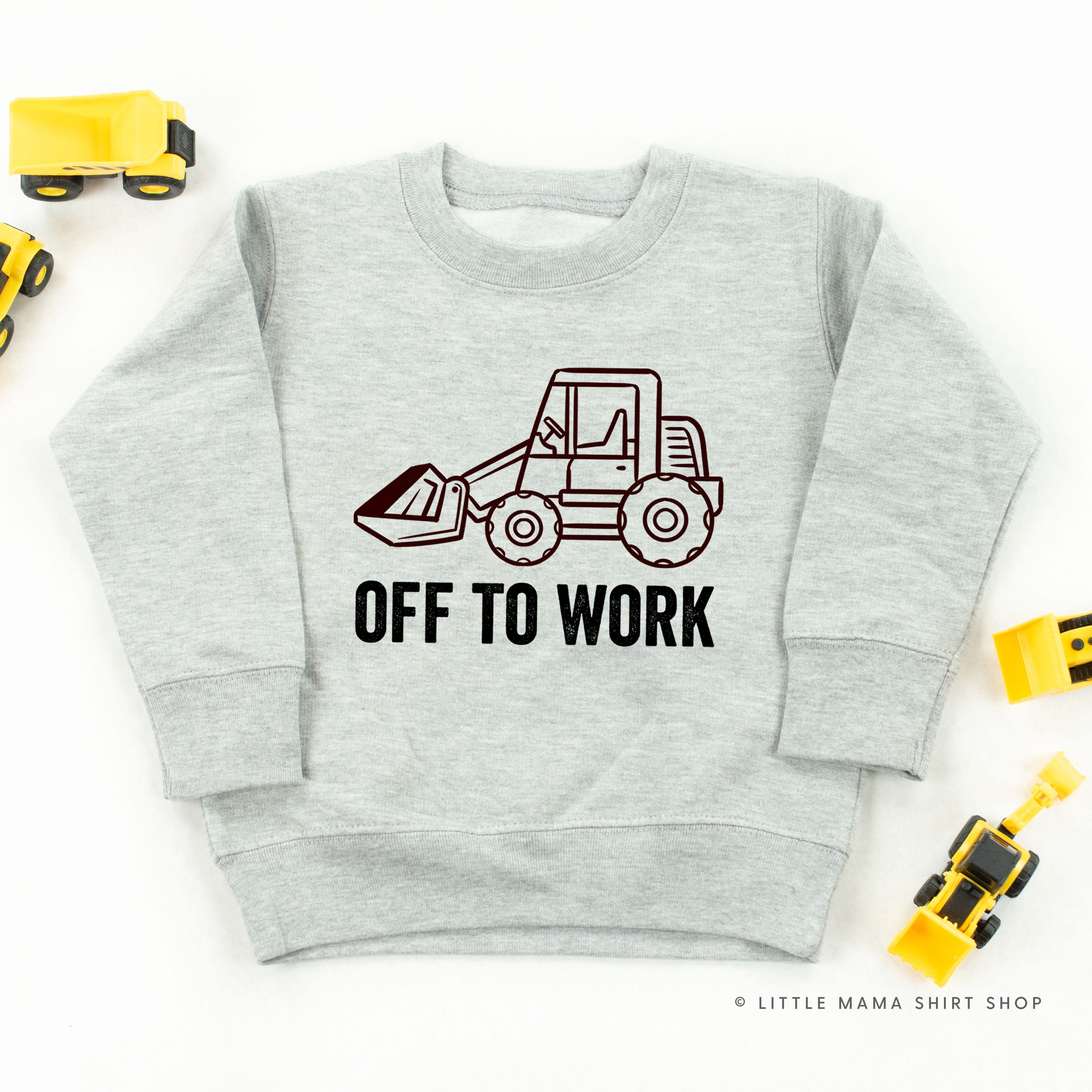 OFF TO WORK - Child Sweater Little Mama Shirt Shop