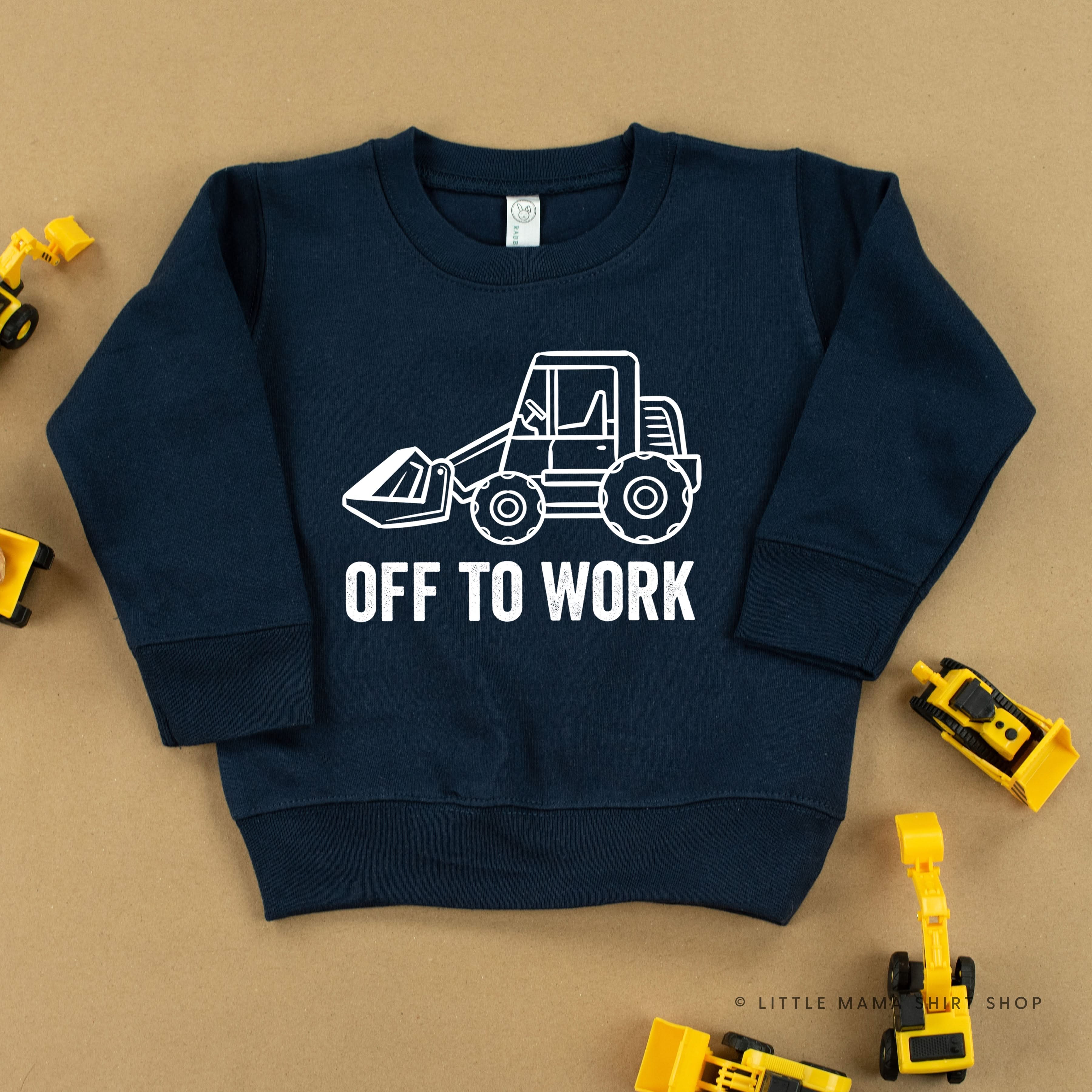 OFF TO WORK - Child Sweater Little Mama Shirt Shop