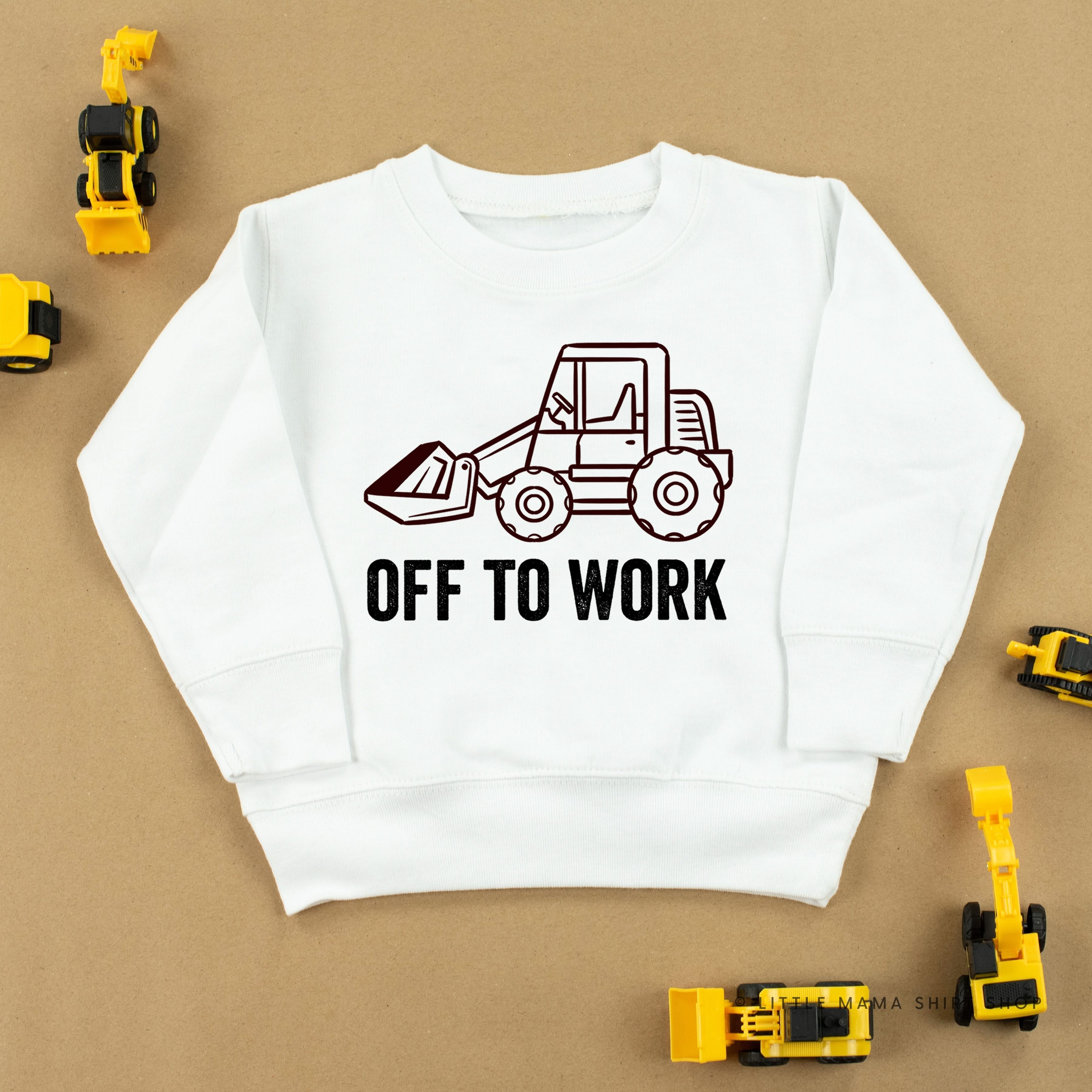 OFF TO WORK - Child Sweater Little Mama Shirt Shop