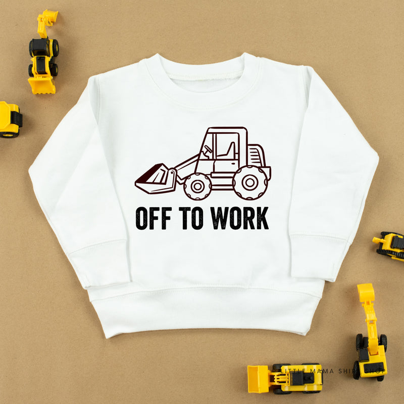 OFF TO WORK - Child Sweater