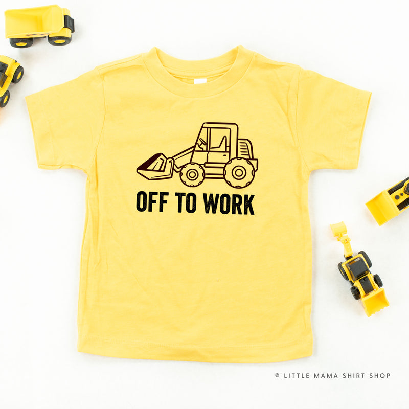 OFF TO WORK - Short Sleeve Child Shirt