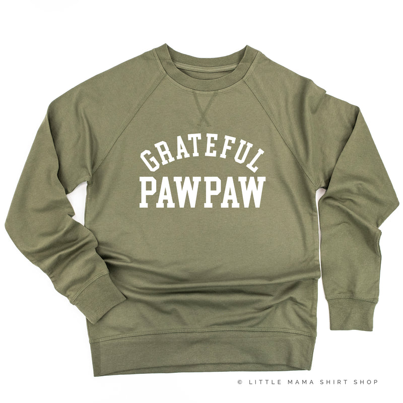 Grateful Pawpaw - (Varsity) - Lightweight Pullover Sweater