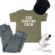 Block Font - Egg Hunting Crew - Child Tee Little Mama Shirt Shop