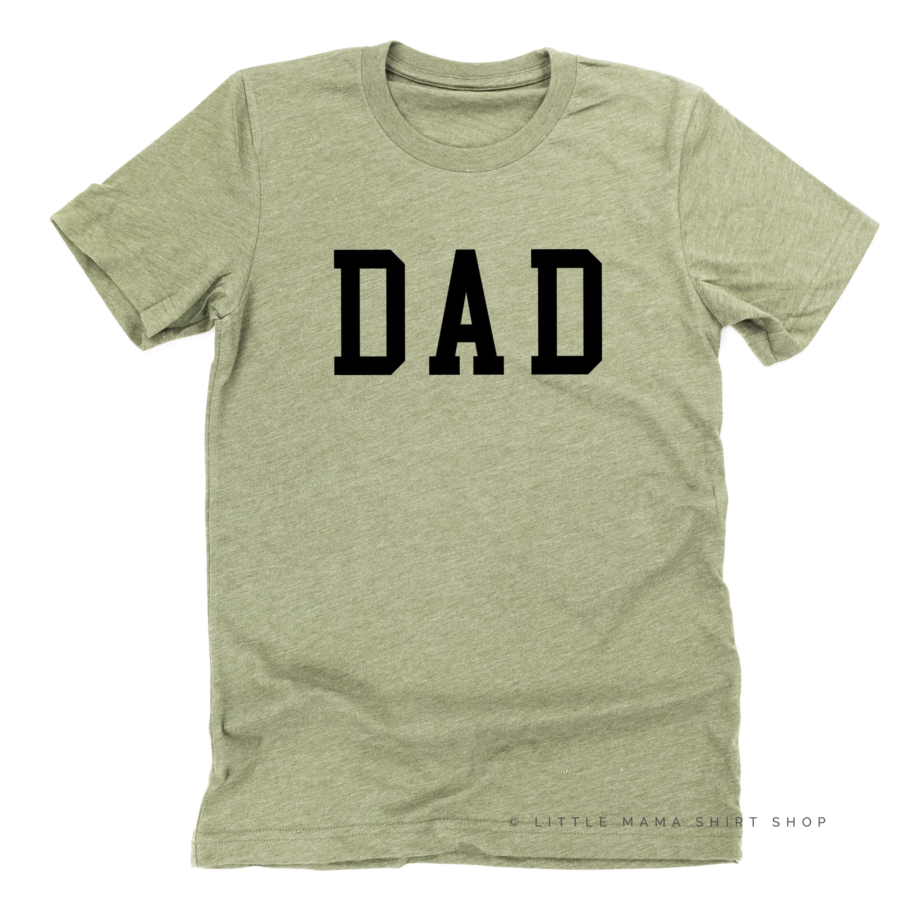 Dad - Varsity Straight Line - Unisex Tee Little Mama Shirt Shop