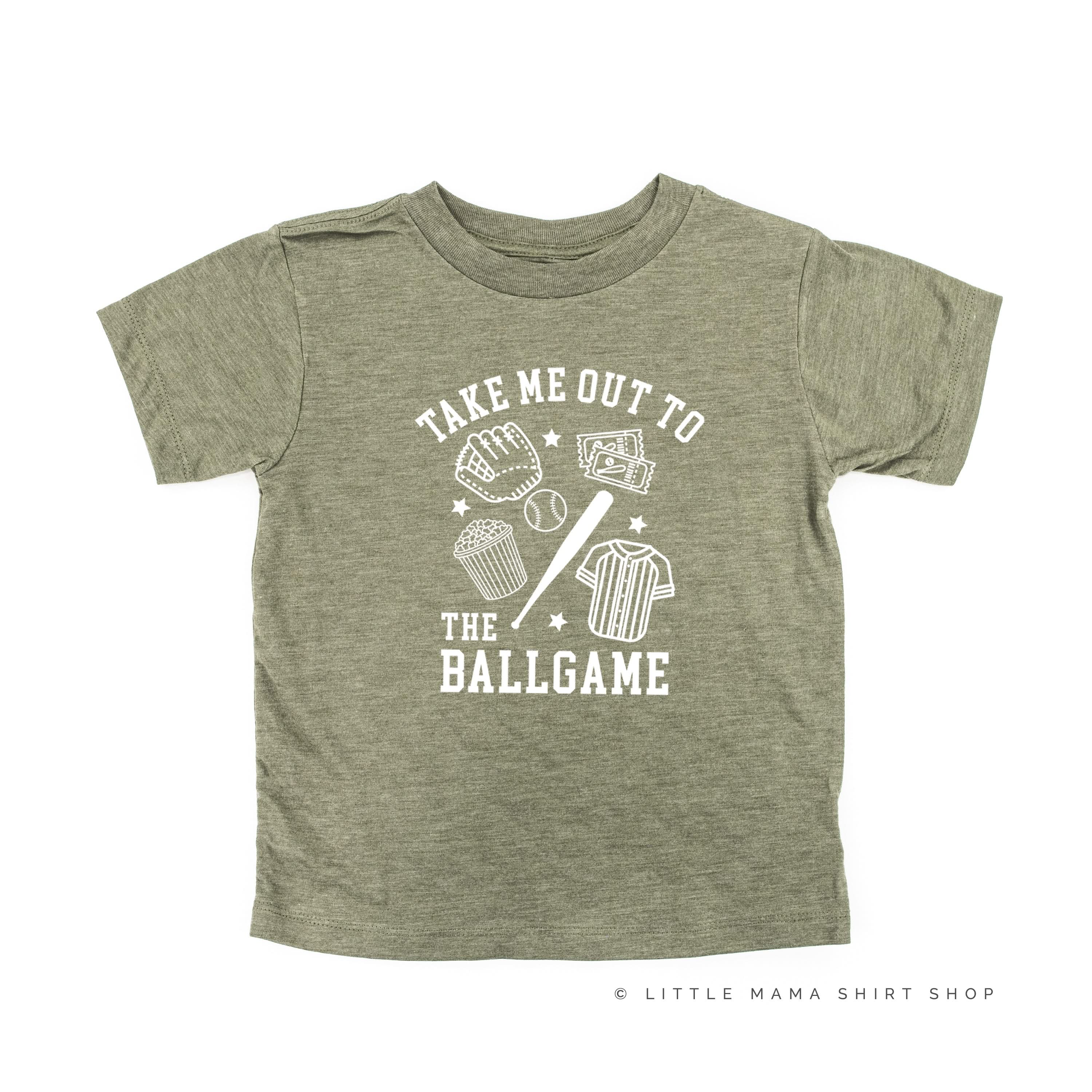 Take Me Out to the Ballgame - Short Sleeve Child Shirt Little Mama Shirt Shop