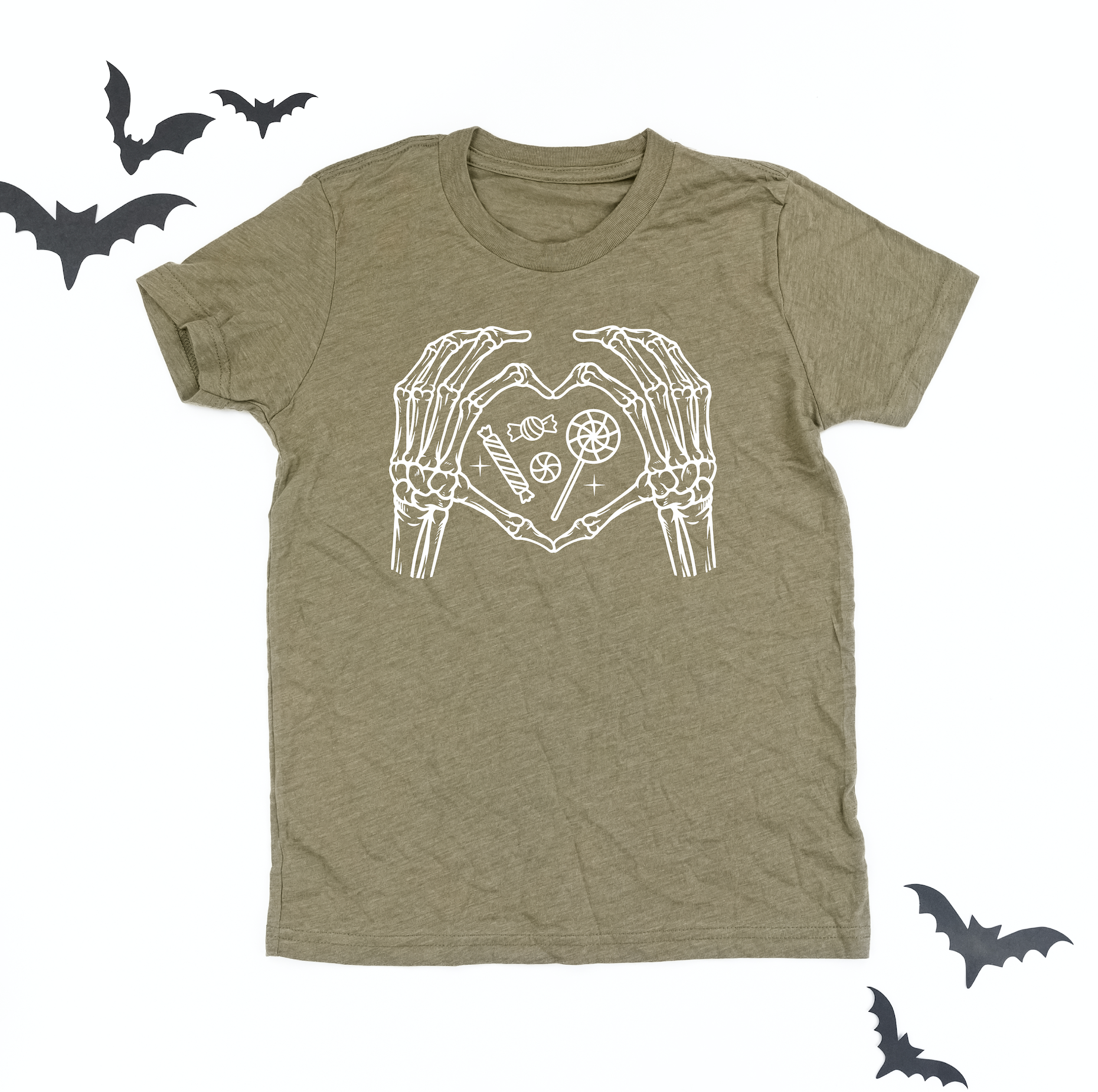 Skelton Heart Hands - Child Tee