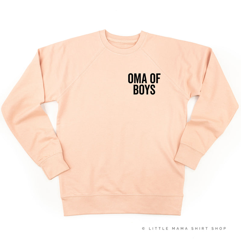 OMA OF BOYS - BLOCK FONT POCKET SIZE - Lightweight Pullover Sweater