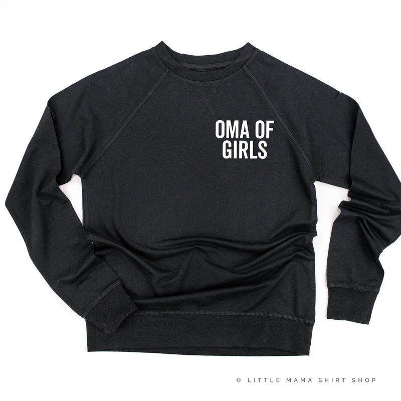 OMA OF GIRLS - BLOCK FONT POCKET SIZE - Lightweight Pullover Sweater