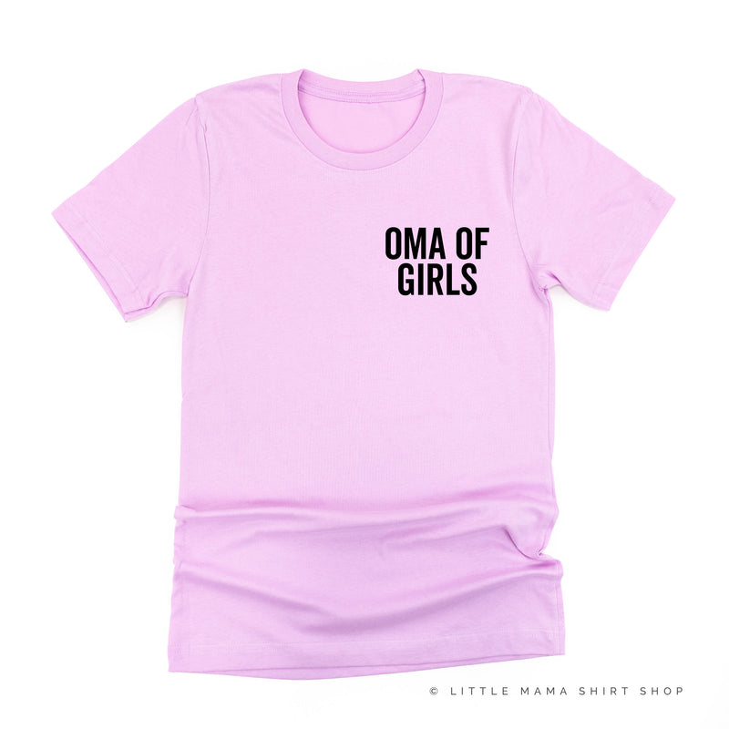 OMA OF GIRLS - BLOCK FONT POCKET SIZE - Unisex Tee